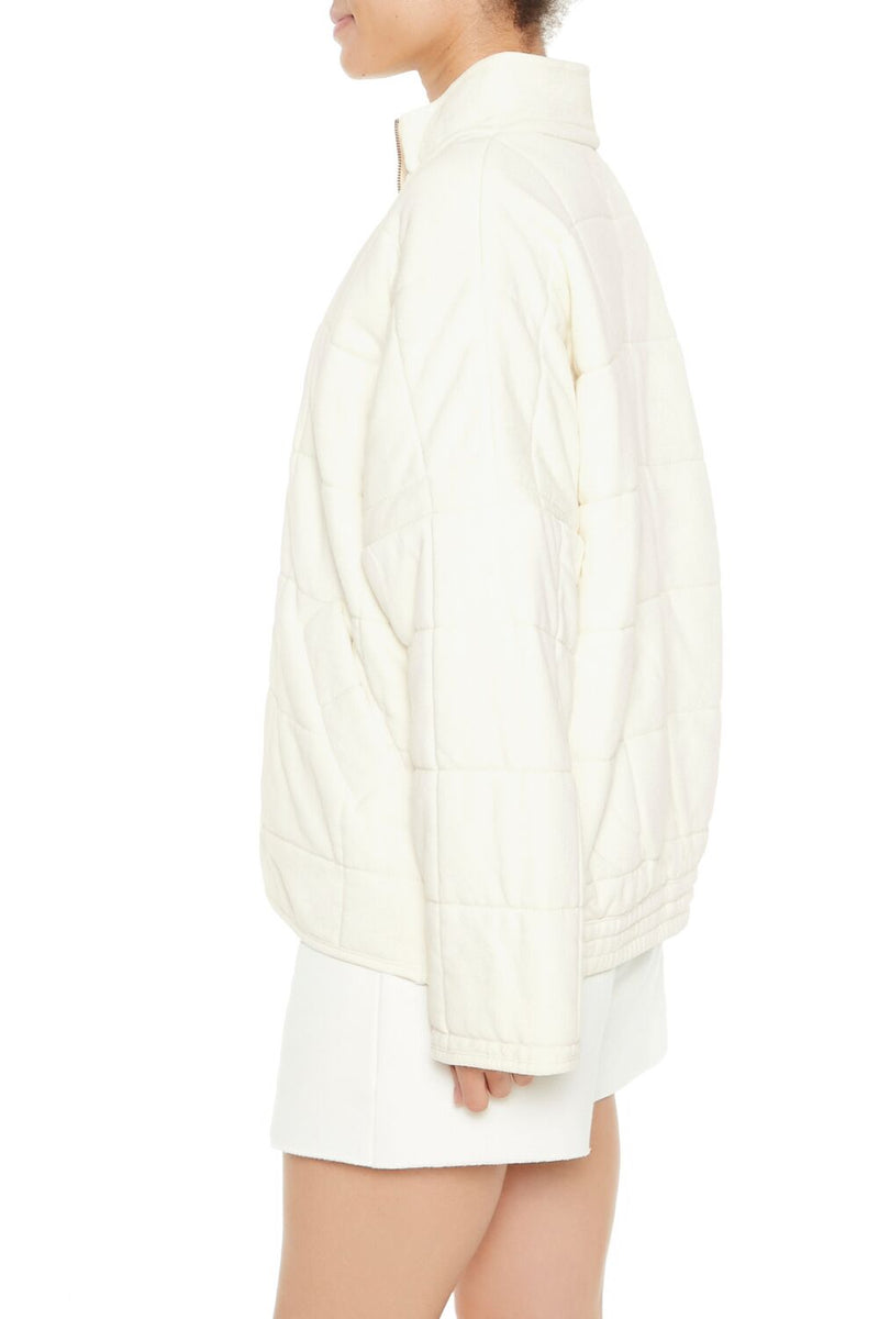 Forever 21 Quilted Zip-Up Jacket