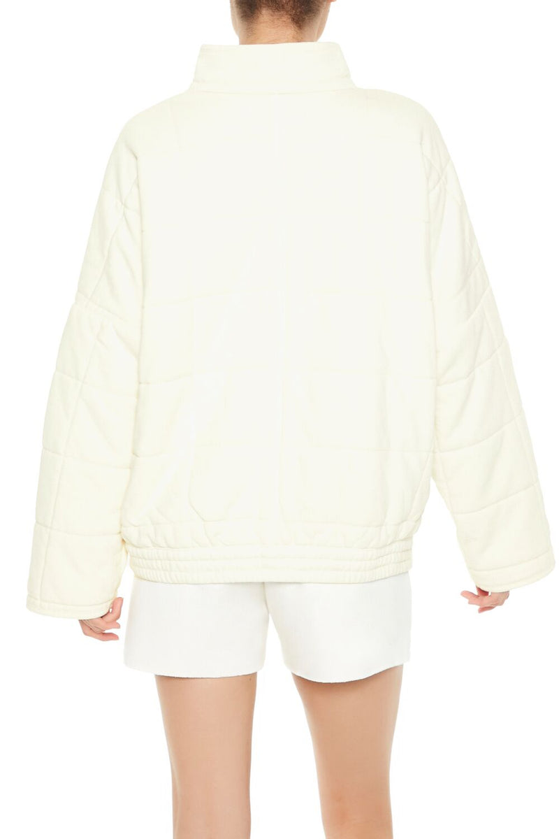 Forever 21 Quilted Zip-Up Jacket