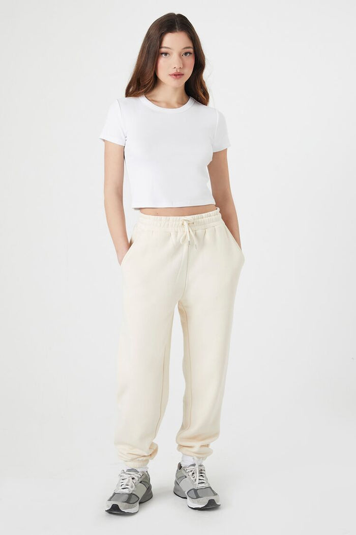 Forever 21 Fleece Drawstring Joggers