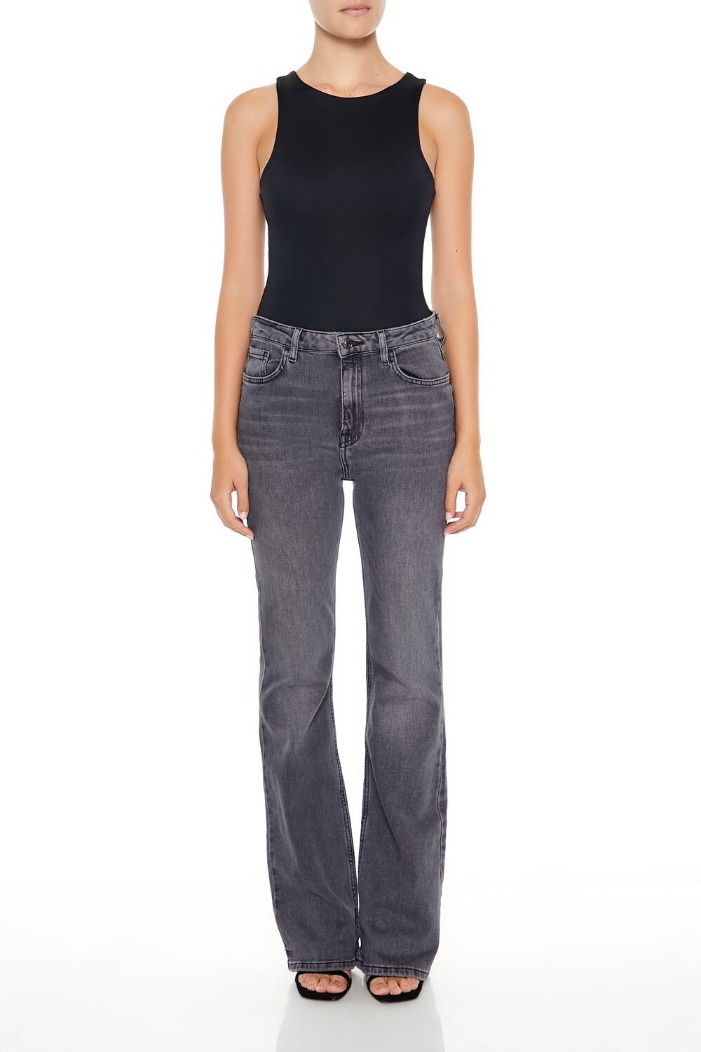 Forever 21 Sleeveless Crew Neck Bodysuit