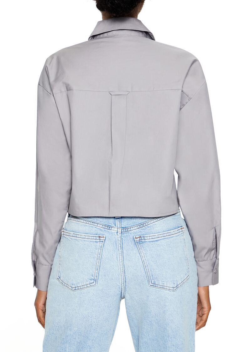 Forever 21 Cropped Button-Up Shirt