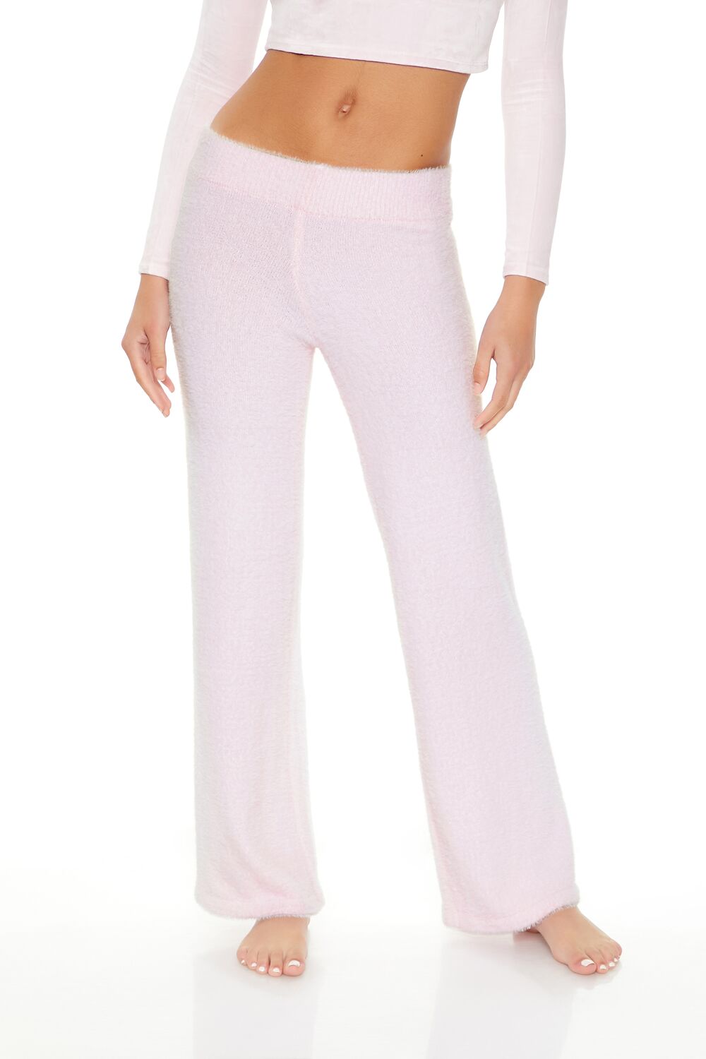 Forever 21 Fuzzy Knit Flare Pants