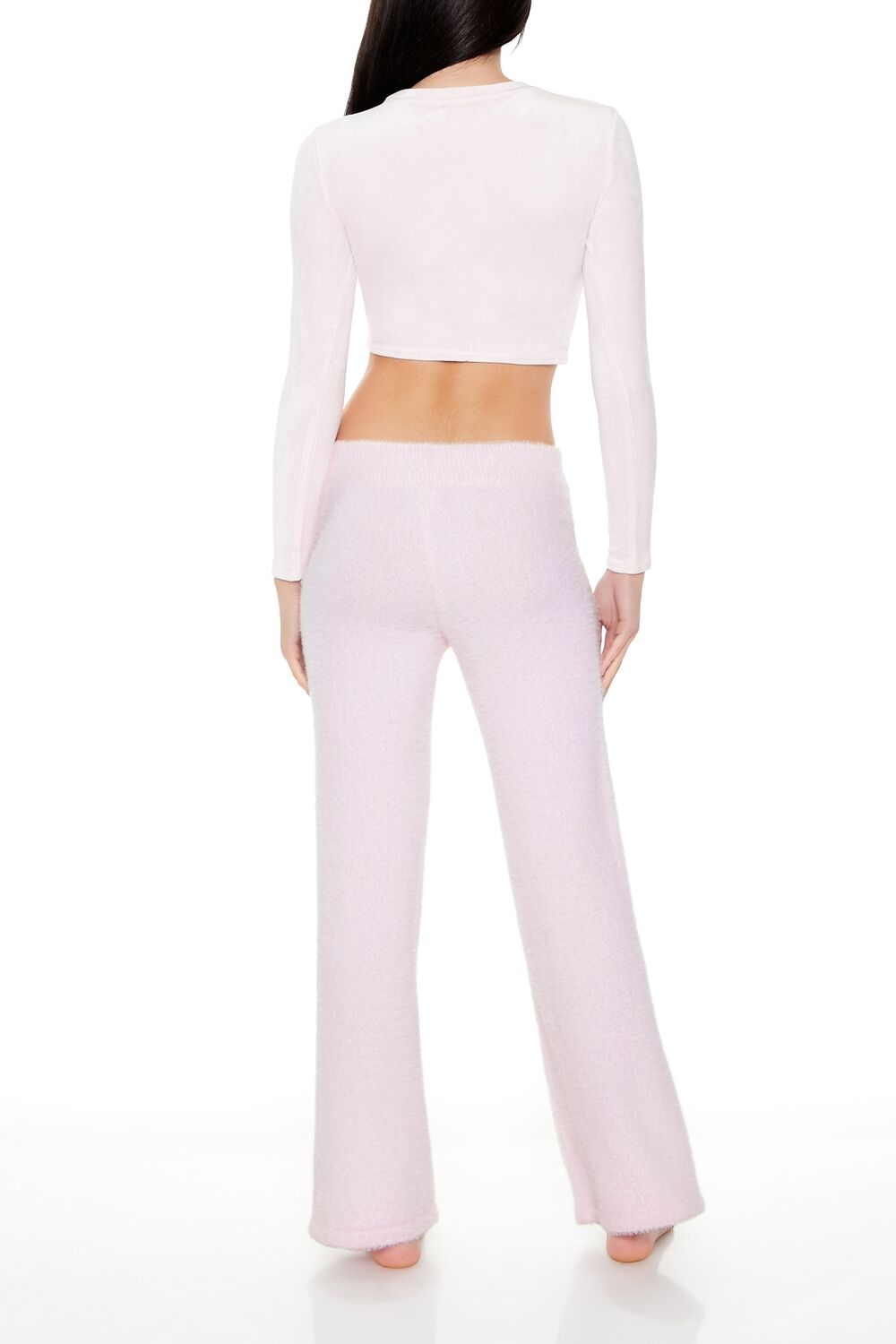 Forever 21 Fuzzy Knit Flare Pants