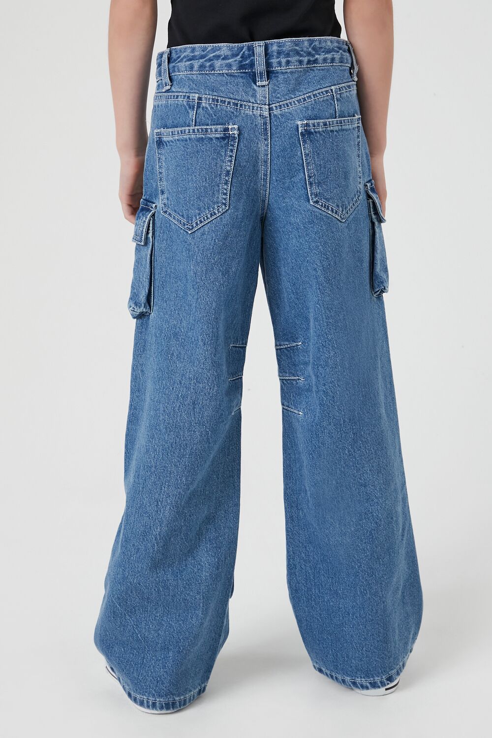 Forever 21 Wide-Leg Cargo Jeans