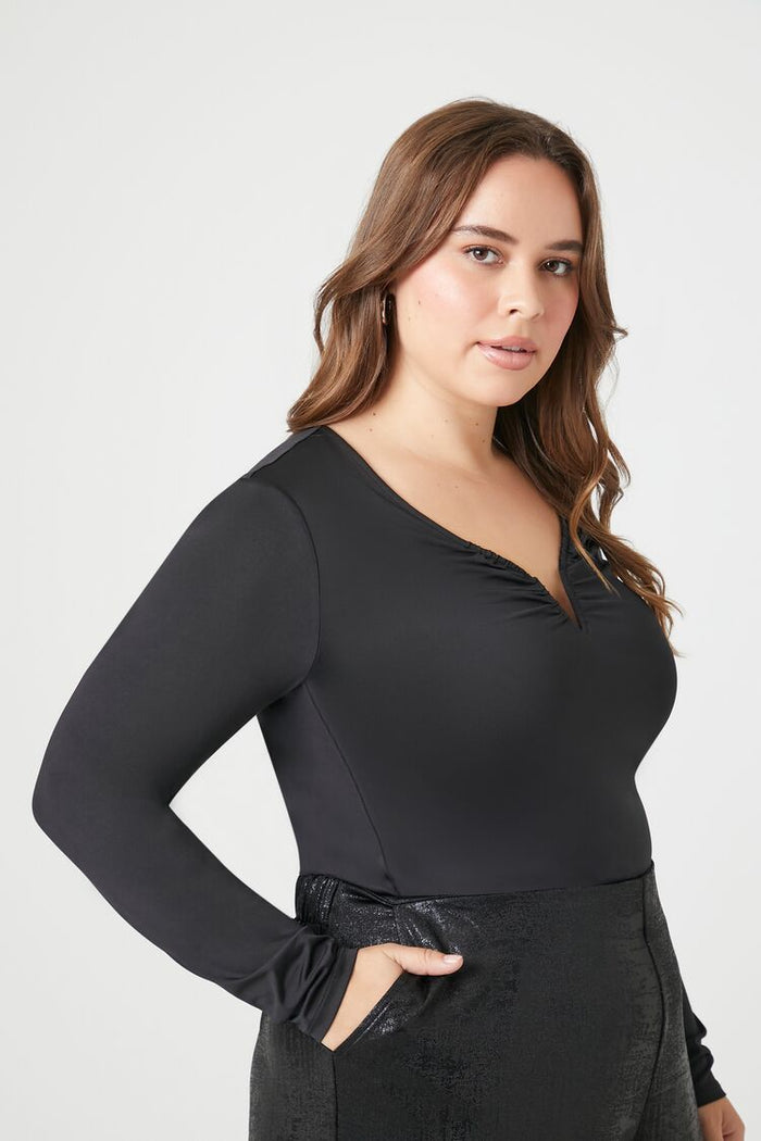 Forever 21 Plus Size Long-Sleeve Bodysuit