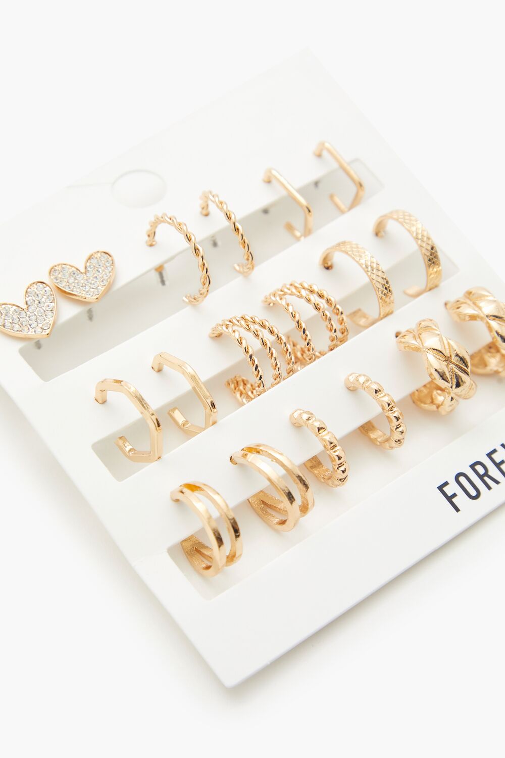 Forever 21 Assorted Hoop and Stud Earring Set