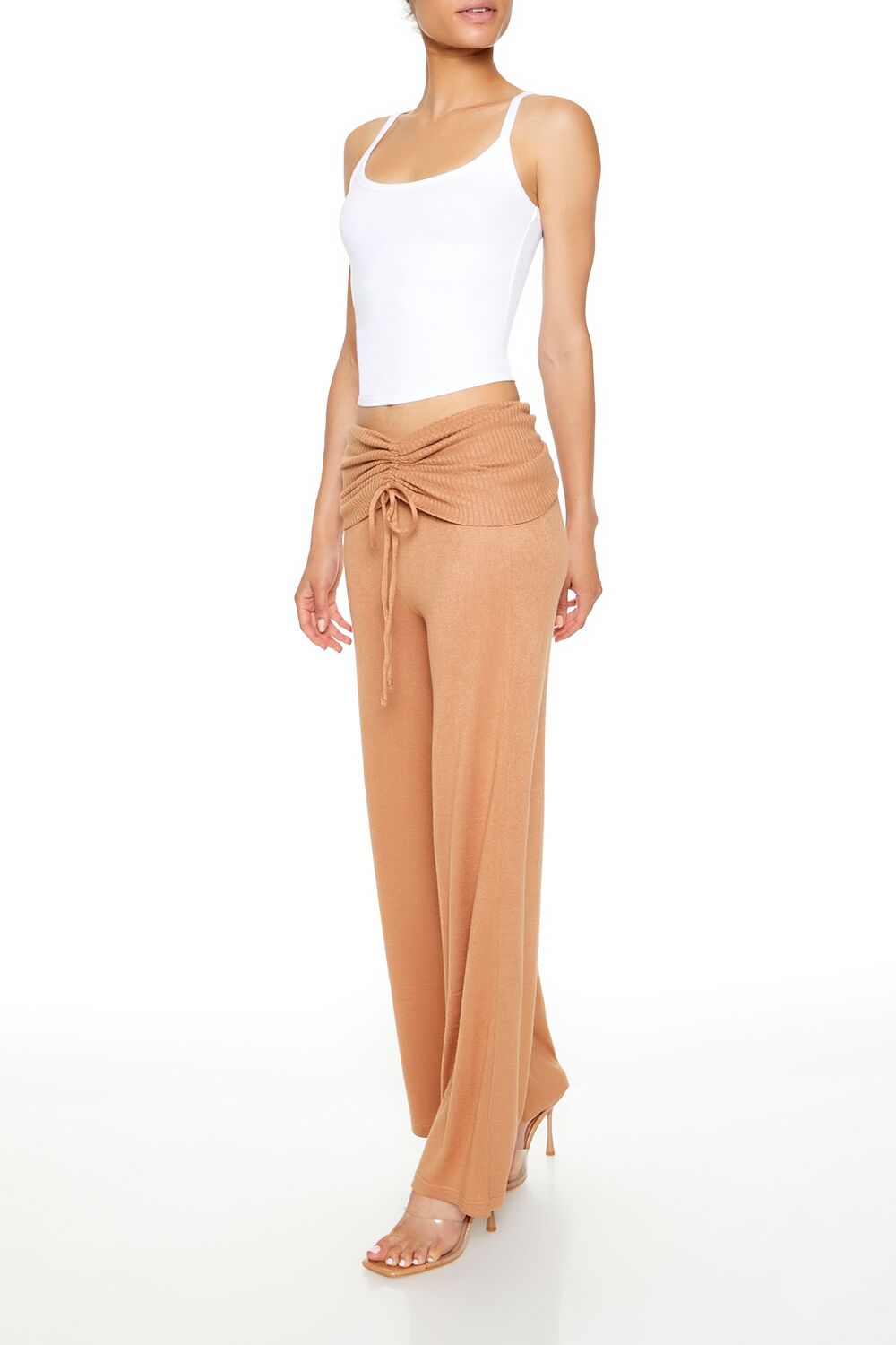 Forever 21 Ruched Drawstring Foldover Pants