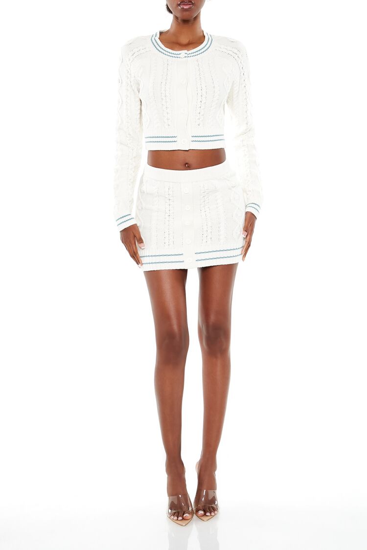 Forever 21 Cable Knit Mini Skirt