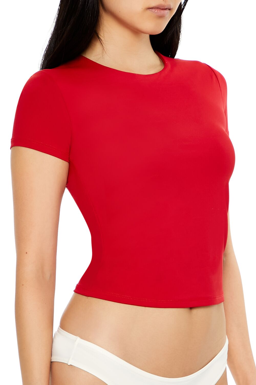 Forever 21 Fitted Crew Neck Baby Tee