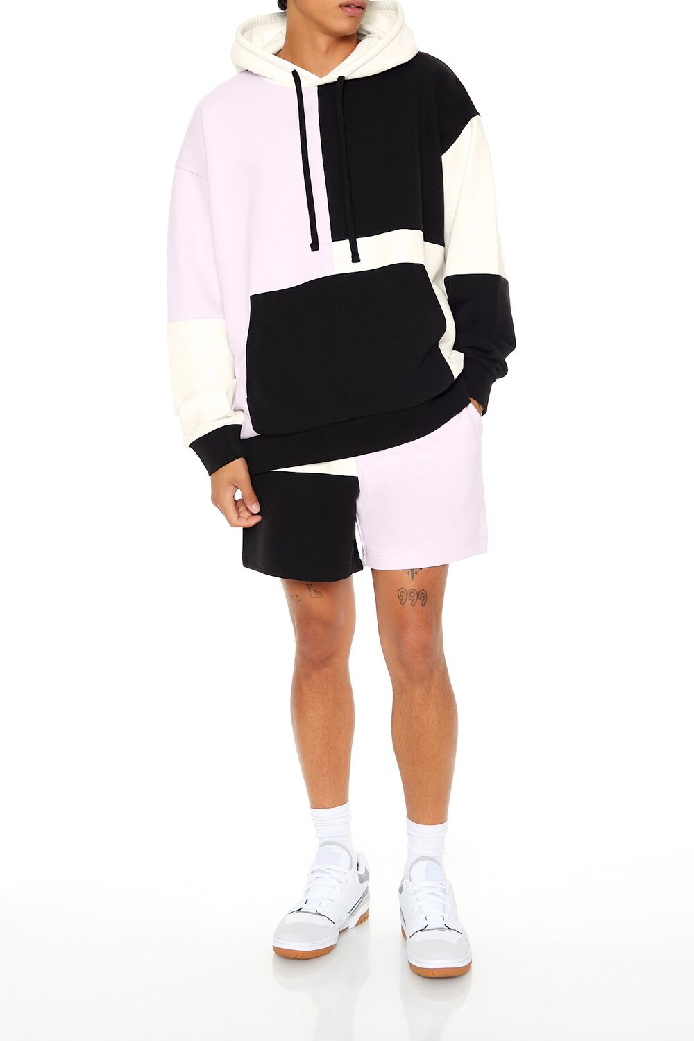 Forever 21 Colorblock Pullover Hoodie