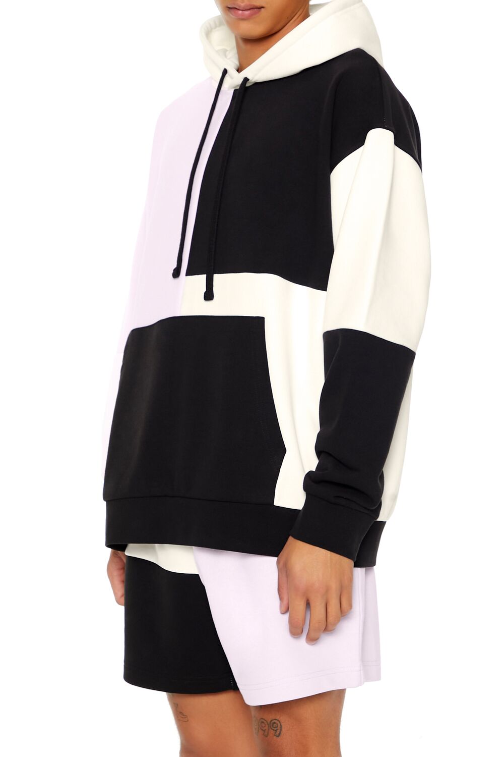 Forever 21 Colorblock Pullover Hoodie