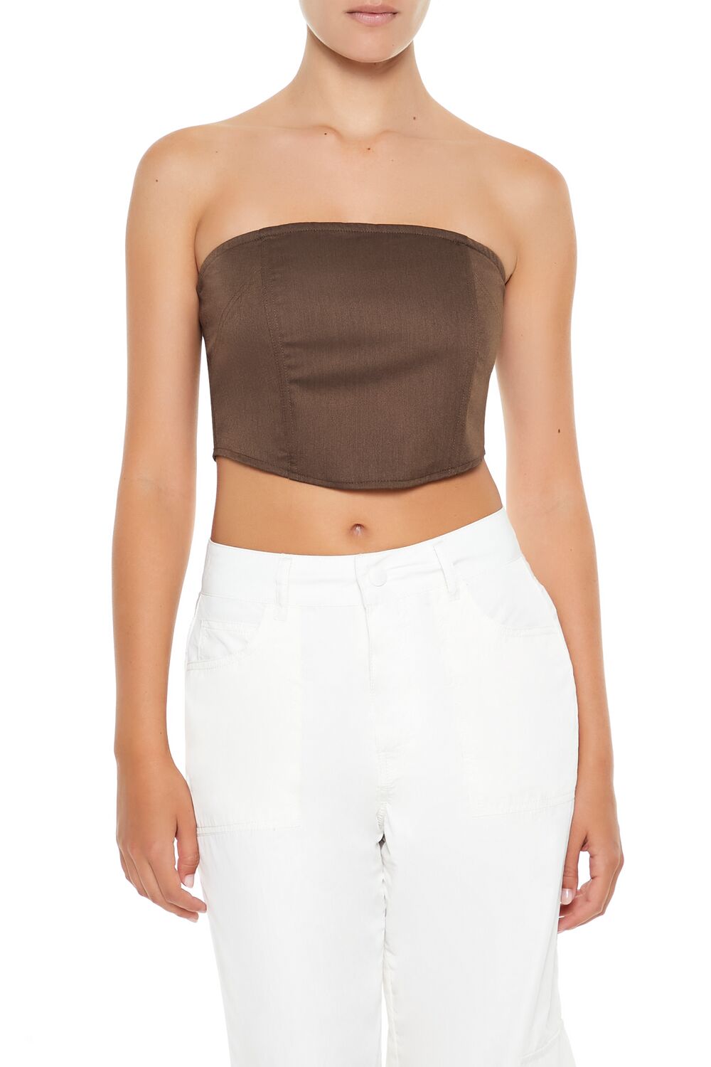 Forever 21 Structured Tube Crop Top