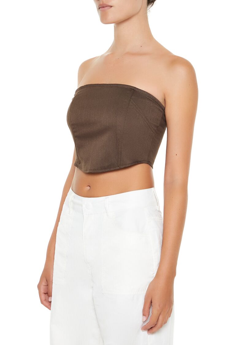 Forever 21 Structured Tube Crop Top
