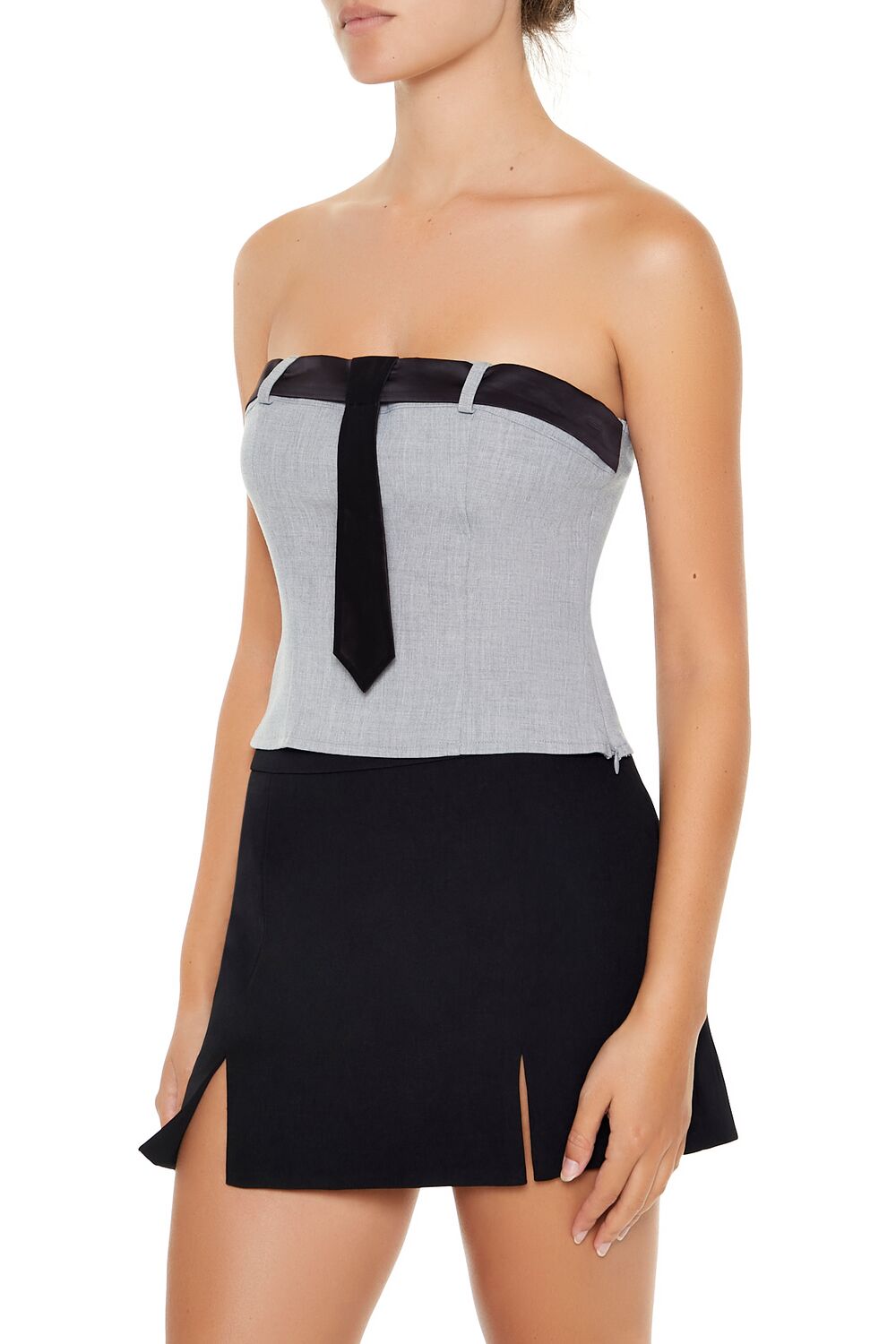 Forever 21 Necktie Tube Crop Top