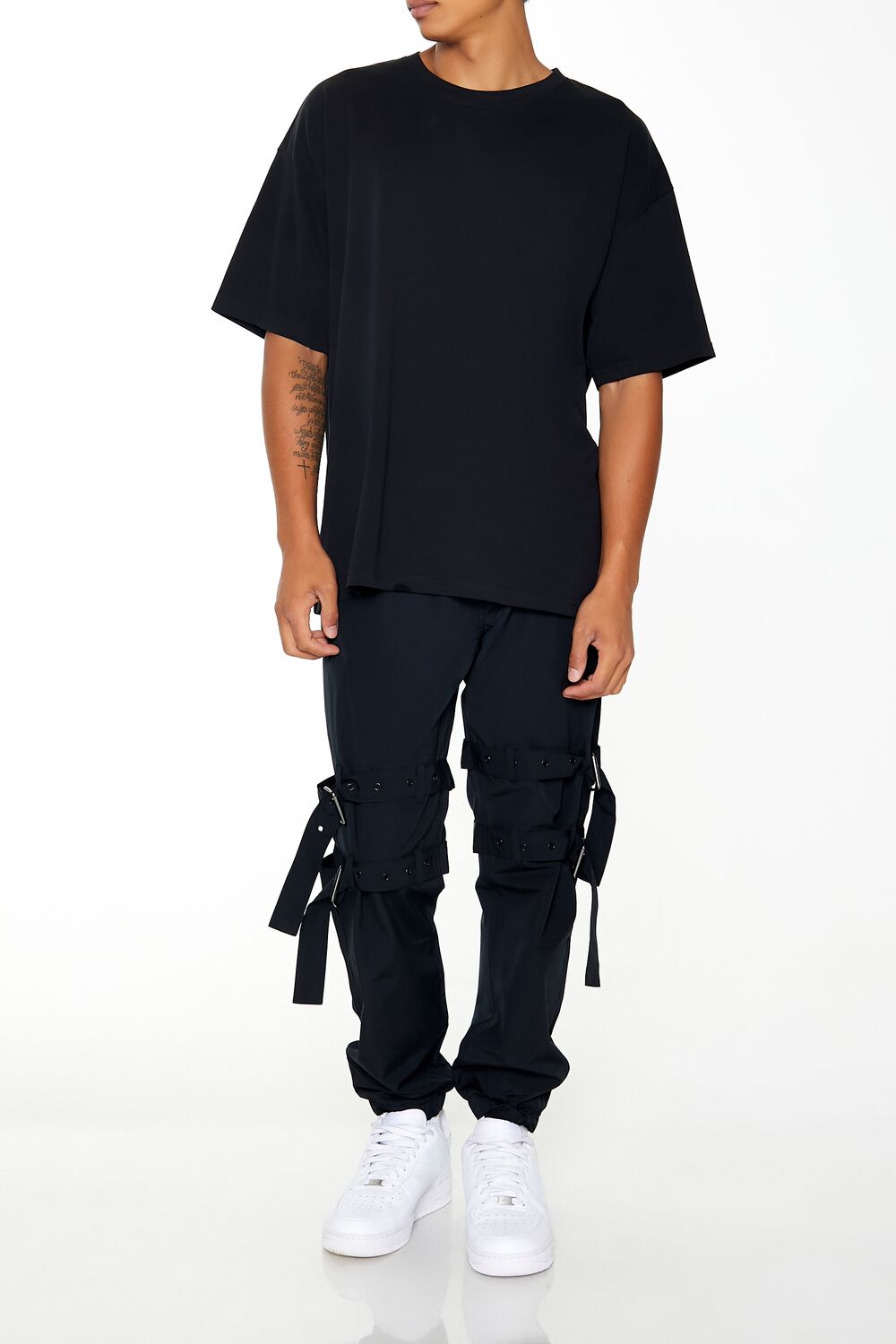 Forever 21 Utility Strap Cargo Joggers