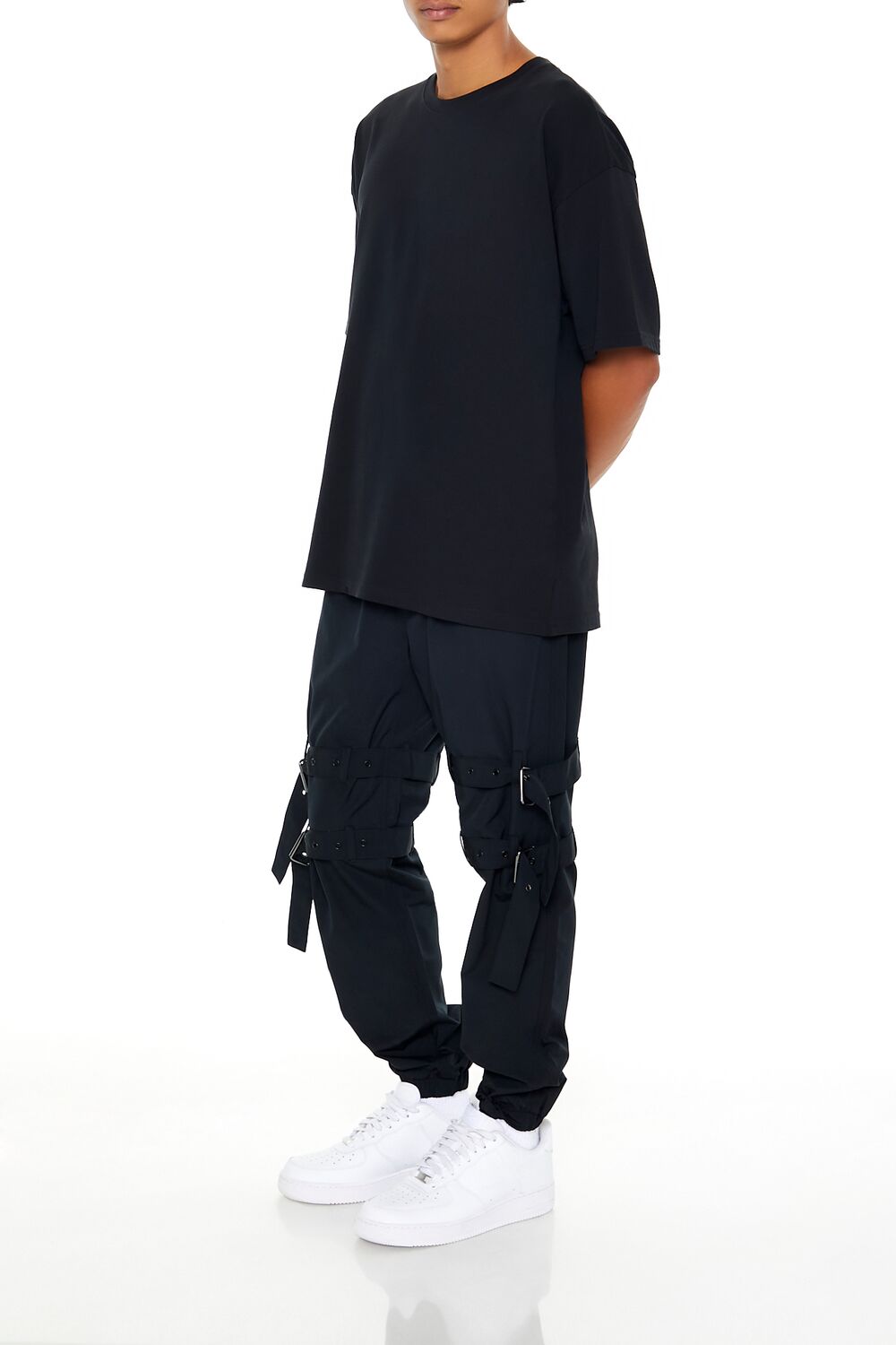 Forever 21 Utility Strap Cargo Joggers