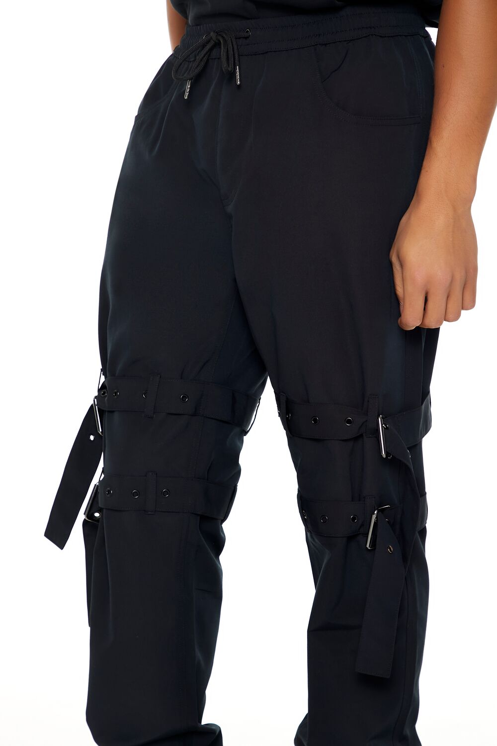Forever 21 Utility Strap Cargo Joggers