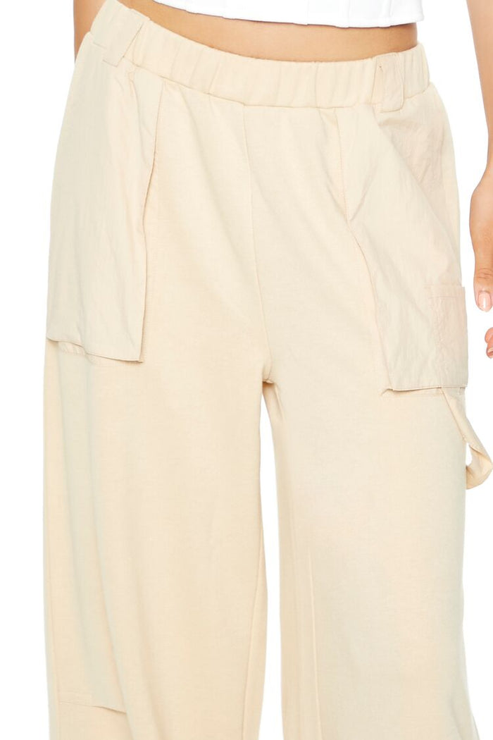 Forever 21 Fleece Wide-Leg Utility Pants