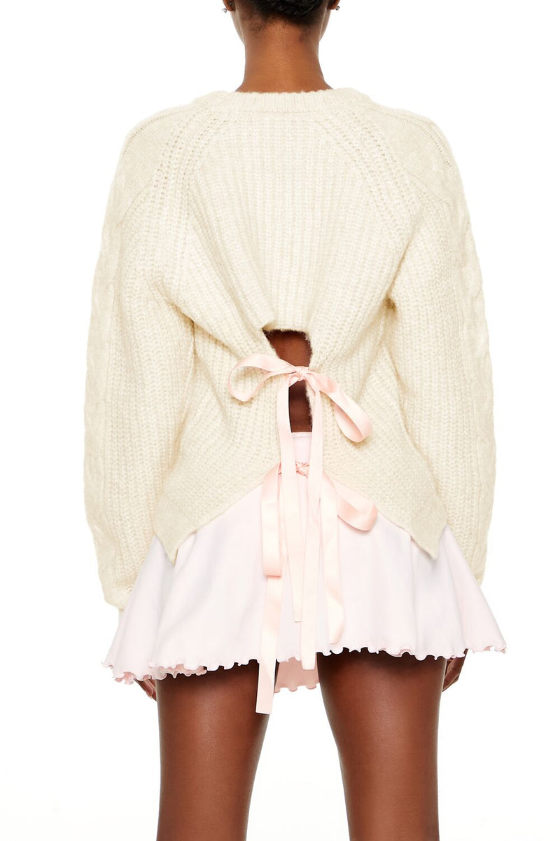 Forever 21 Tie-Back Bow Sweater