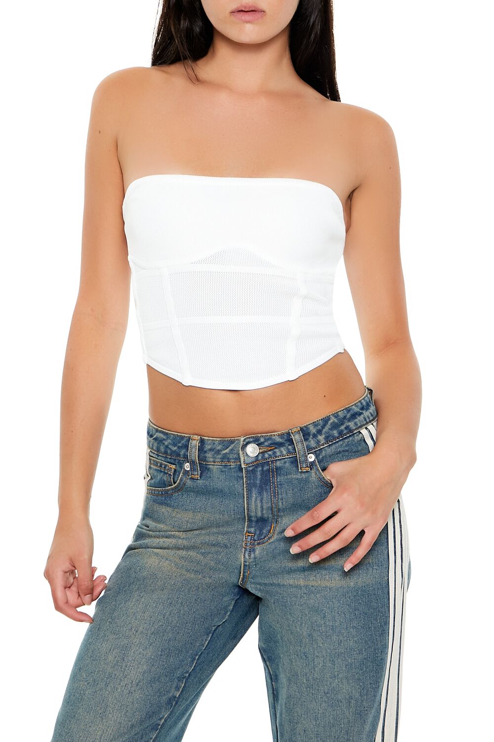 Forever 21 Sweater-Knit Tube Crop Top