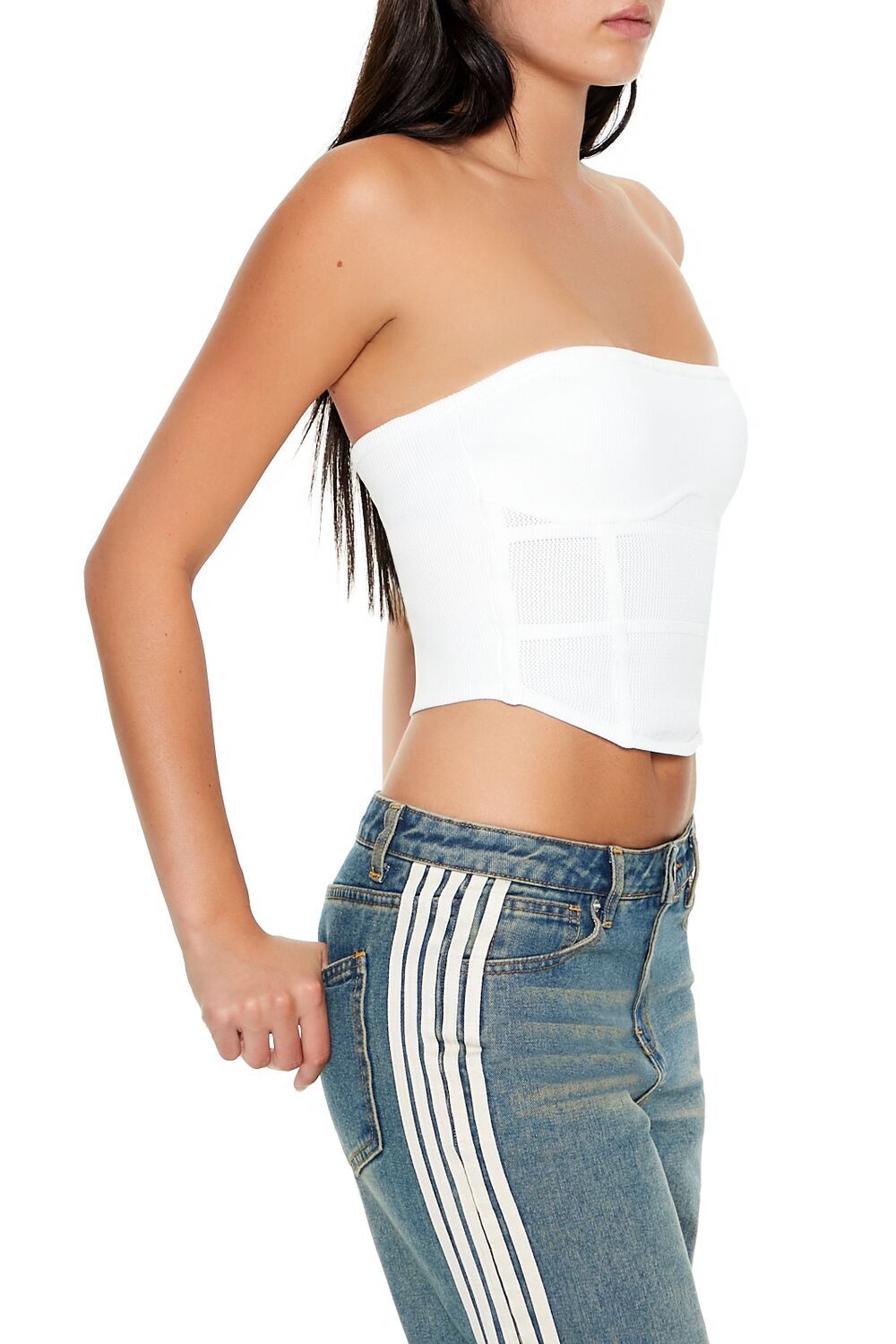 Forever 21 Sweater-Knit Tube Crop Top