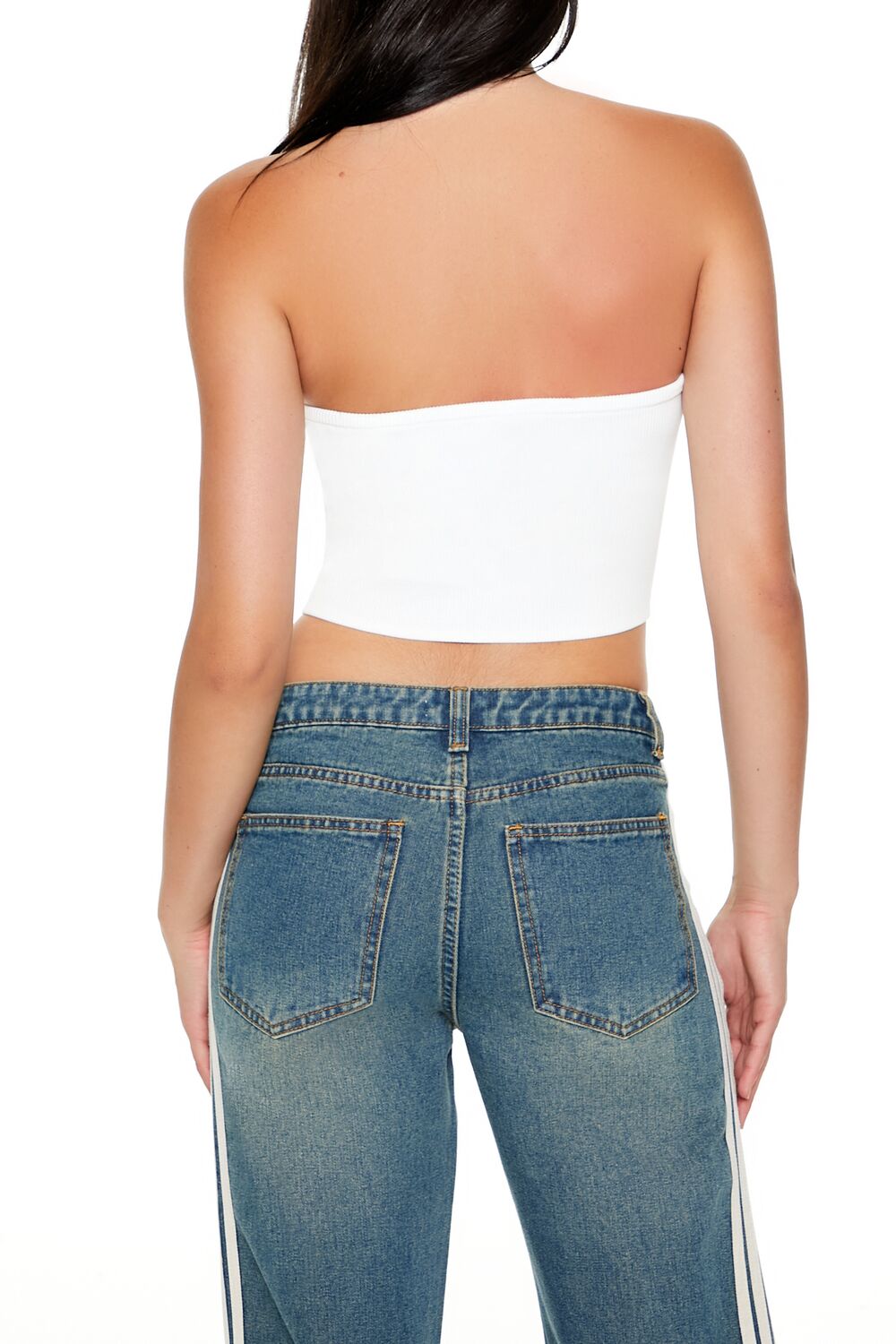 Forever 21 Sweater-Knit Tube Crop Top