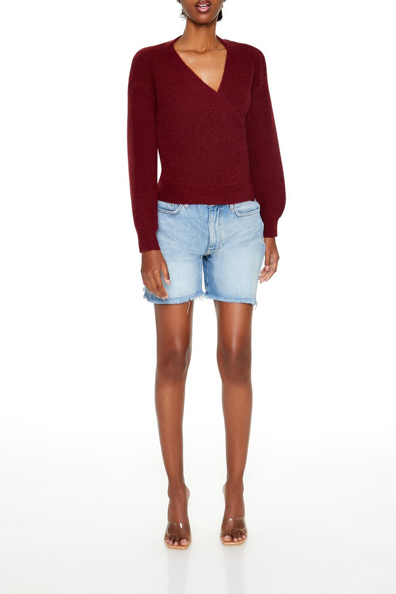 Forever 21 Drop-Sleeve Wrap Sweater