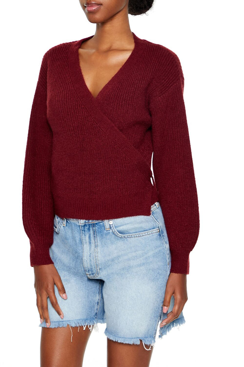 Forever 21 Drop-Sleeve Wrap Sweater