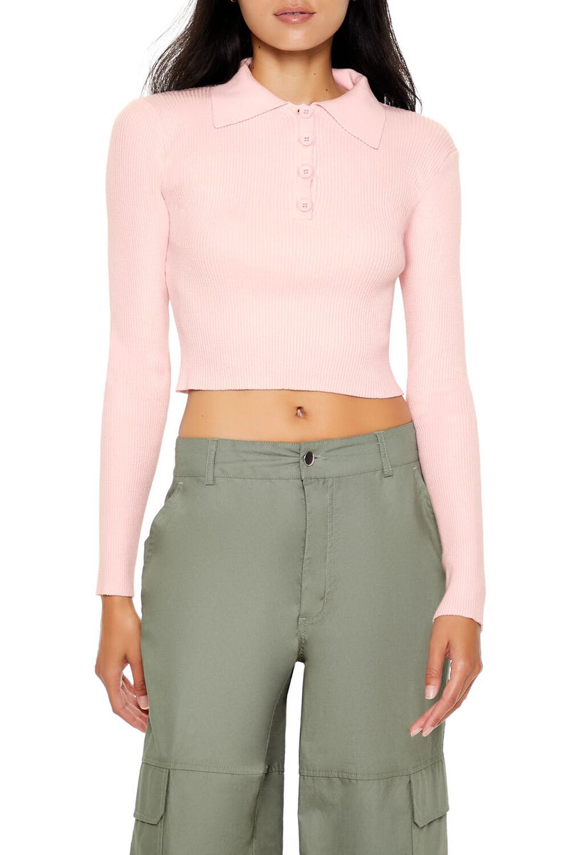 Forever 21 Ribbed Knit Cropped Sweater