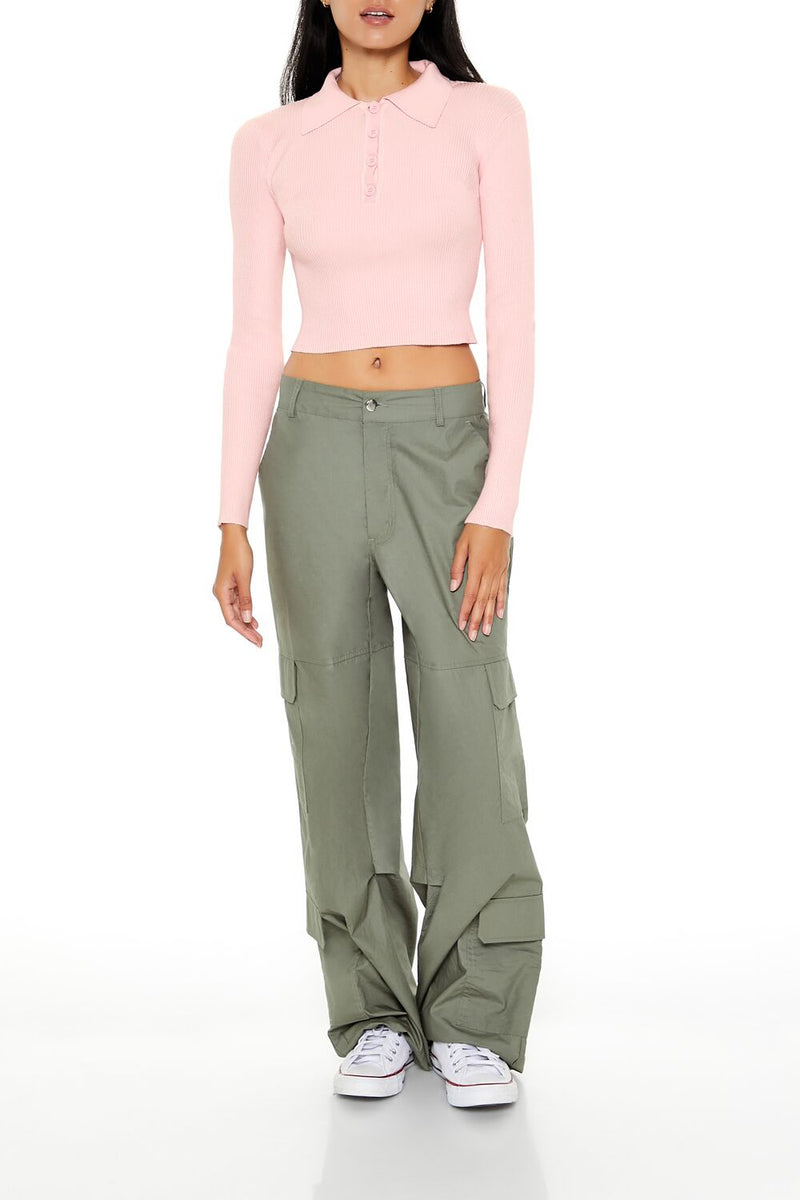 Forever 21 Ribbed Knit Cropped Sweater
