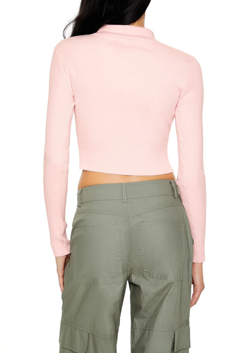 Forever 21 Ribbed Knit Cropped Sweater