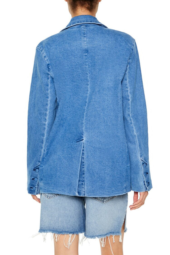 Forever 21 Notched Denim Blazer
