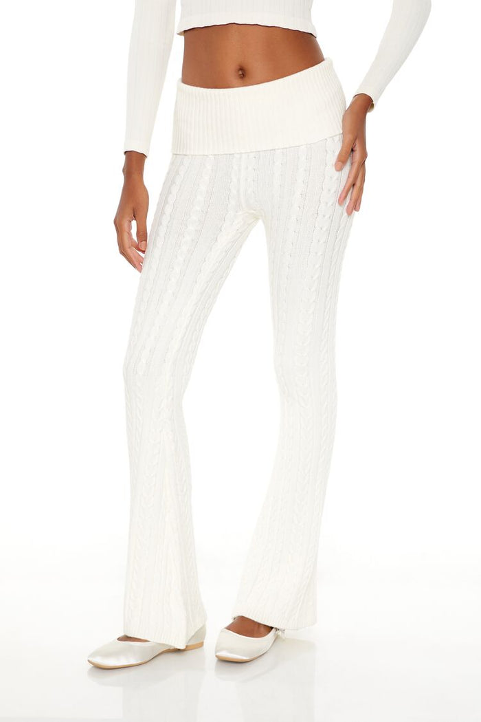 Forever 21 Foldover Sweater-Knit Pants