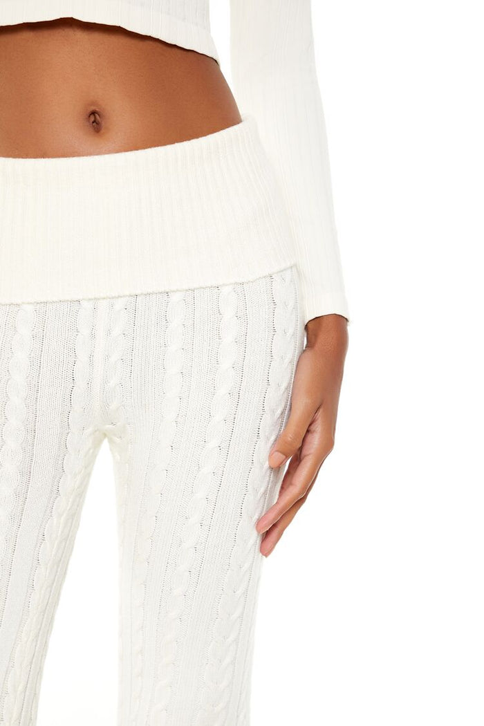 Forever 21 Foldover Sweater-Knit Pants