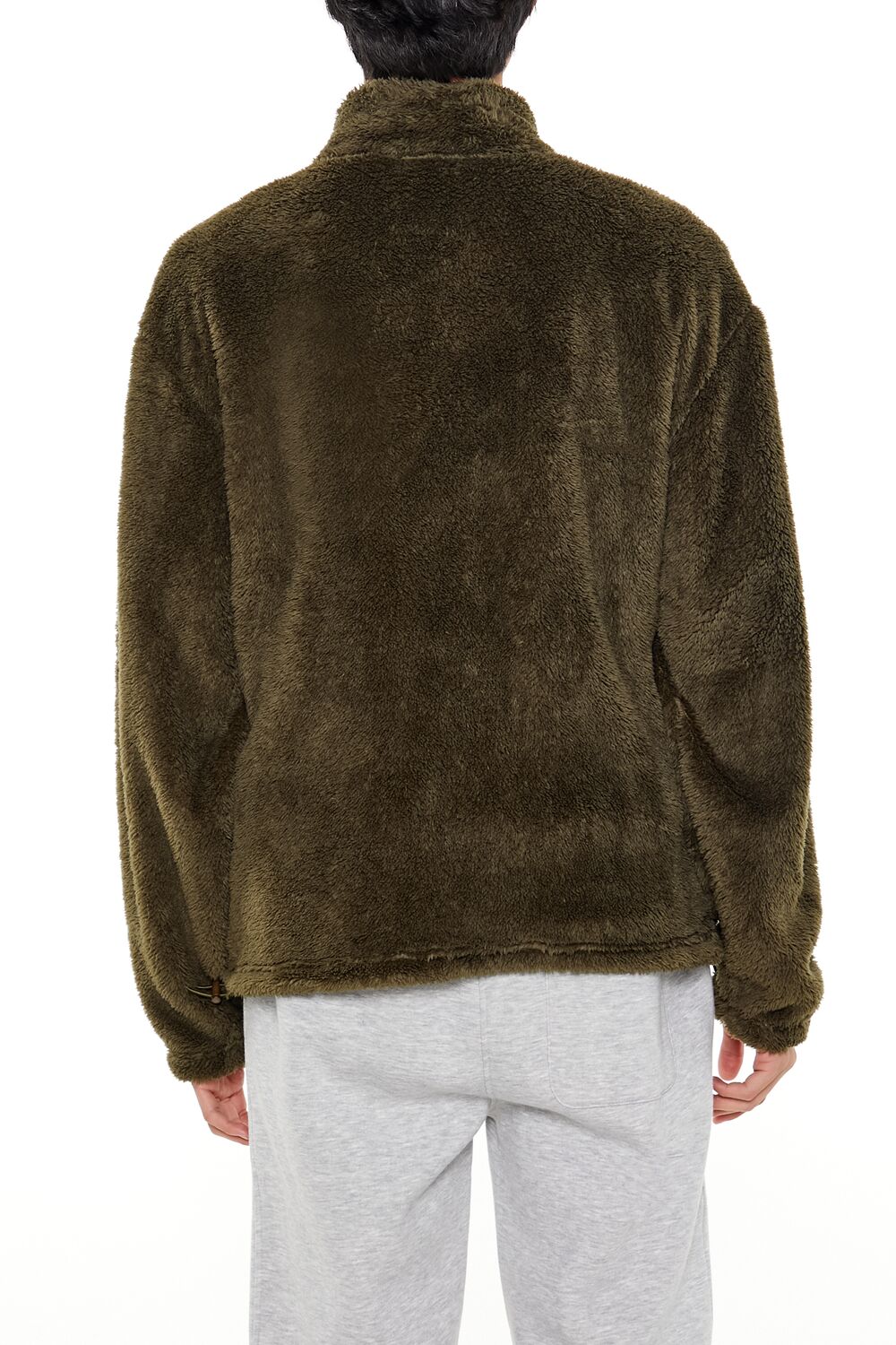 Forever 21 Plush Fleece Zip-Up Jacket