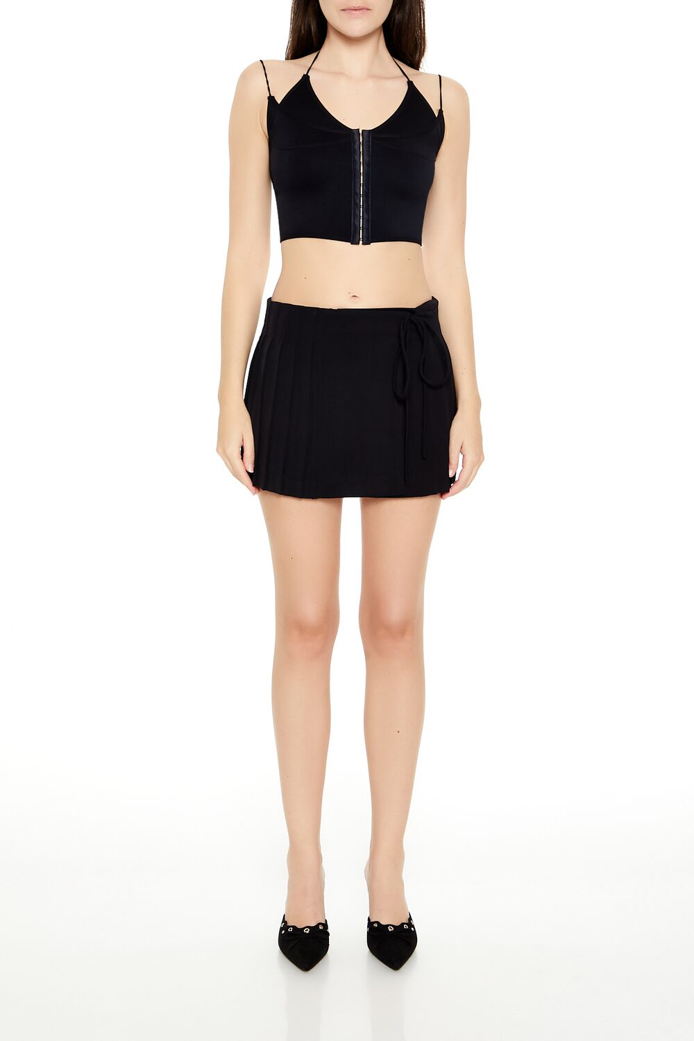 Forever 21 Seamless Halter Cropped Cami