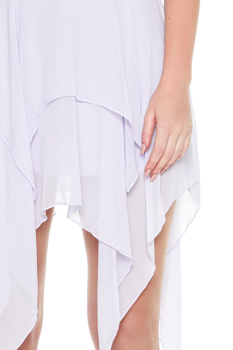 Forever 21 Strapless Handkerchief Hem Mini Dress
