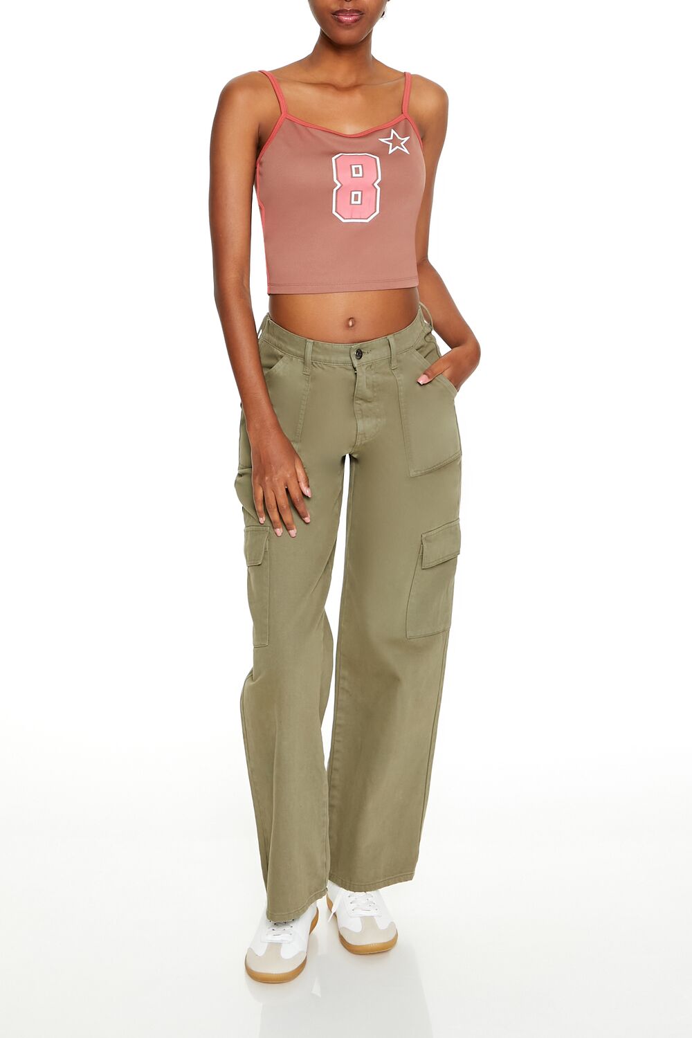 Forever 21 Varsity Number Graphic Cami