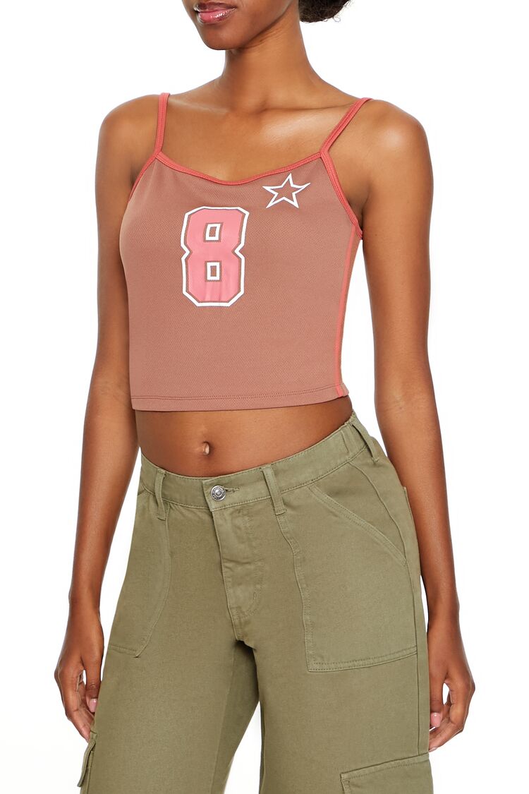 Forever 21 Varsity Number Graphic Cami