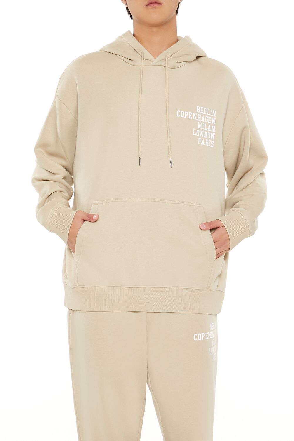 Forever 21 City Graphic Pullover Hoodie