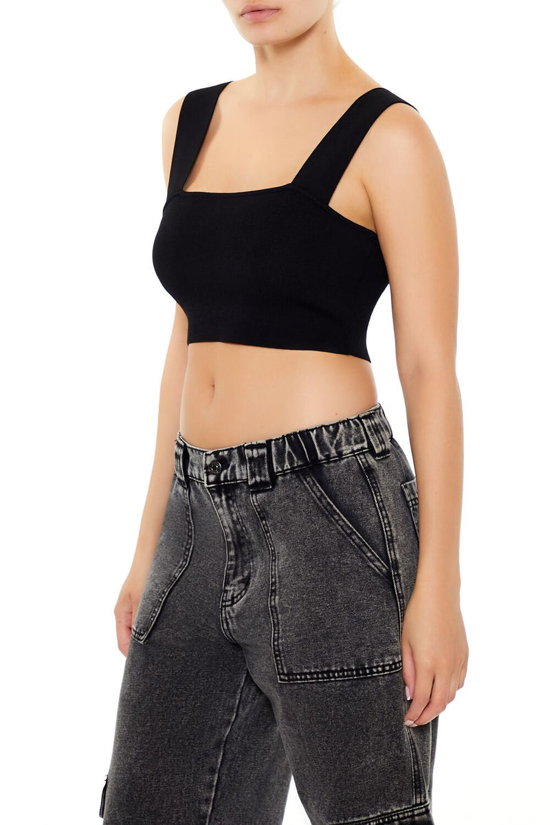 Forever 21 Sweater-Knit Crop Top