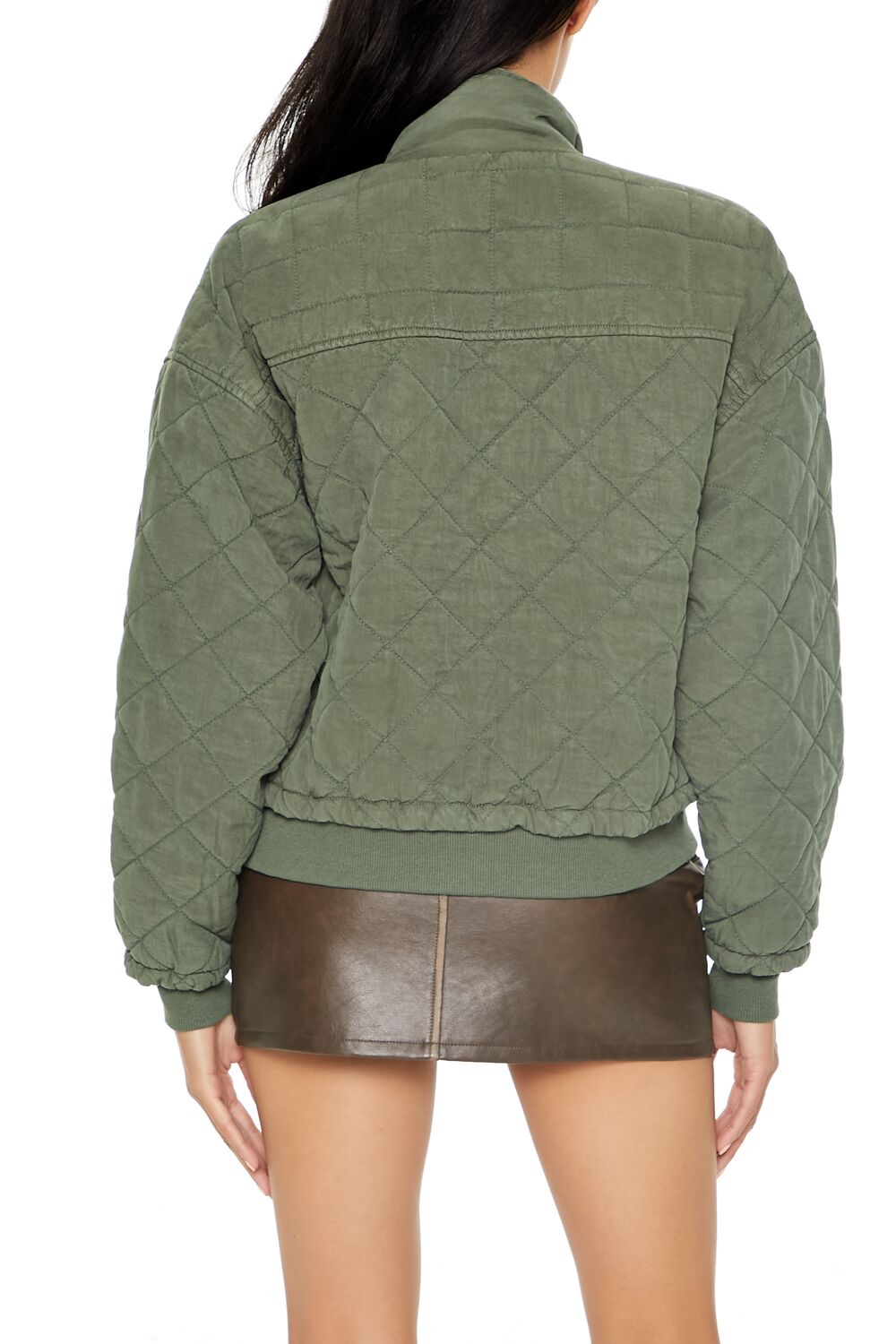 Forever 21 Quilted Bomber Jacket