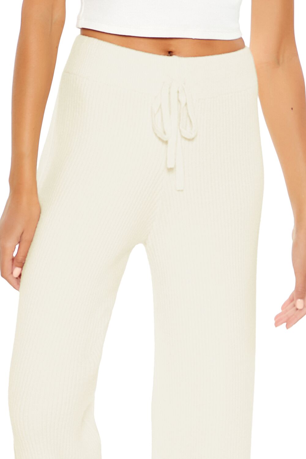 Forever 21 Wide-Leg Drawstring Knit Pants