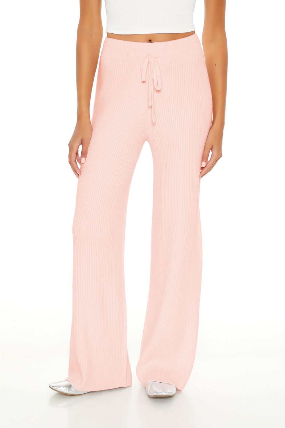 Forever 21 Wide-Leg Drawstring Knit Pants