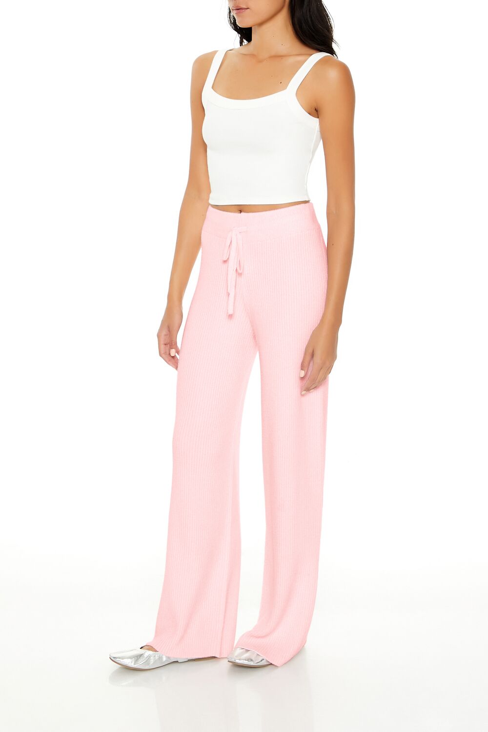 Forever 21 Wide-Leg Drawstring Knit Pants