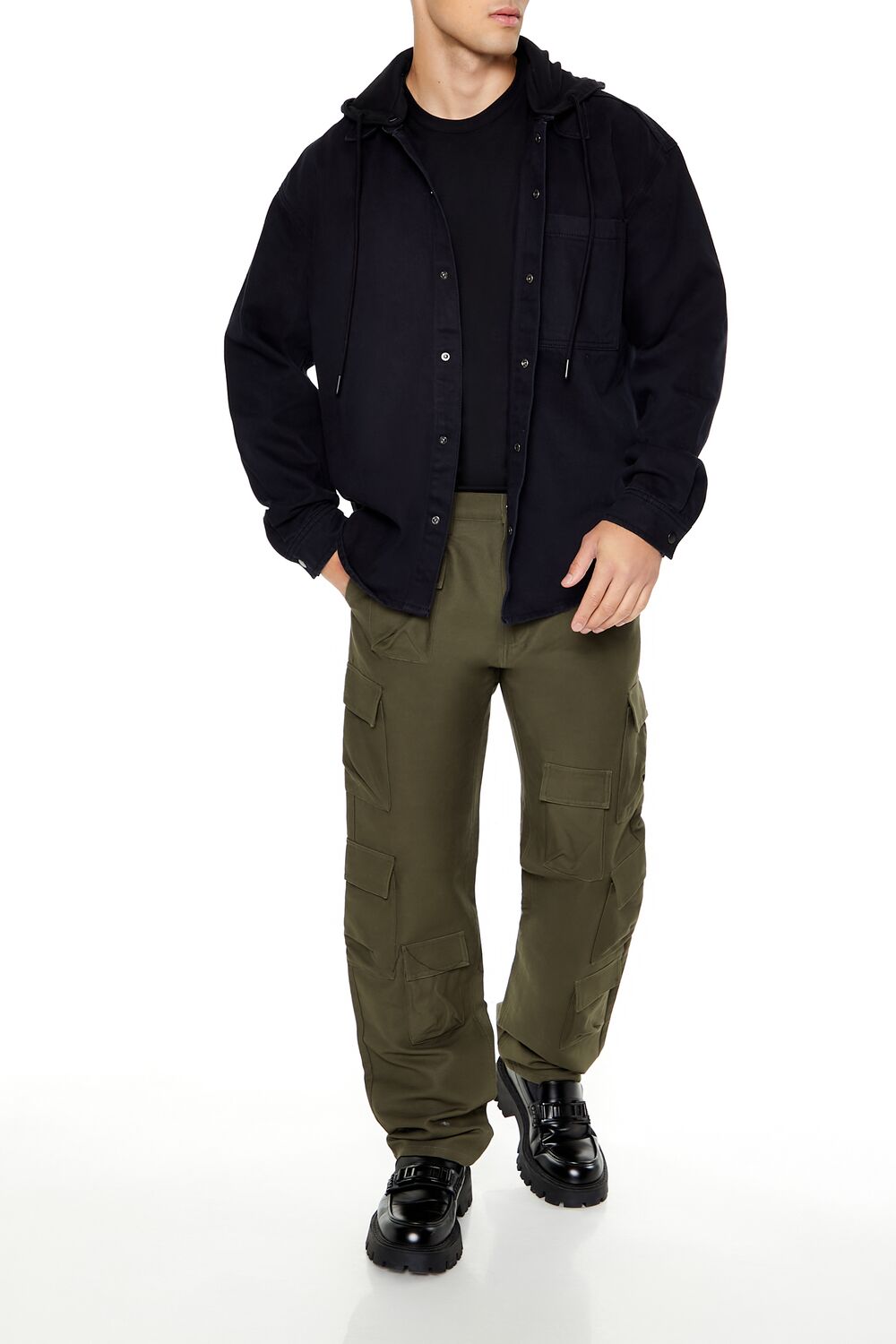 Forever 21 Straight Leg Cargo Pants