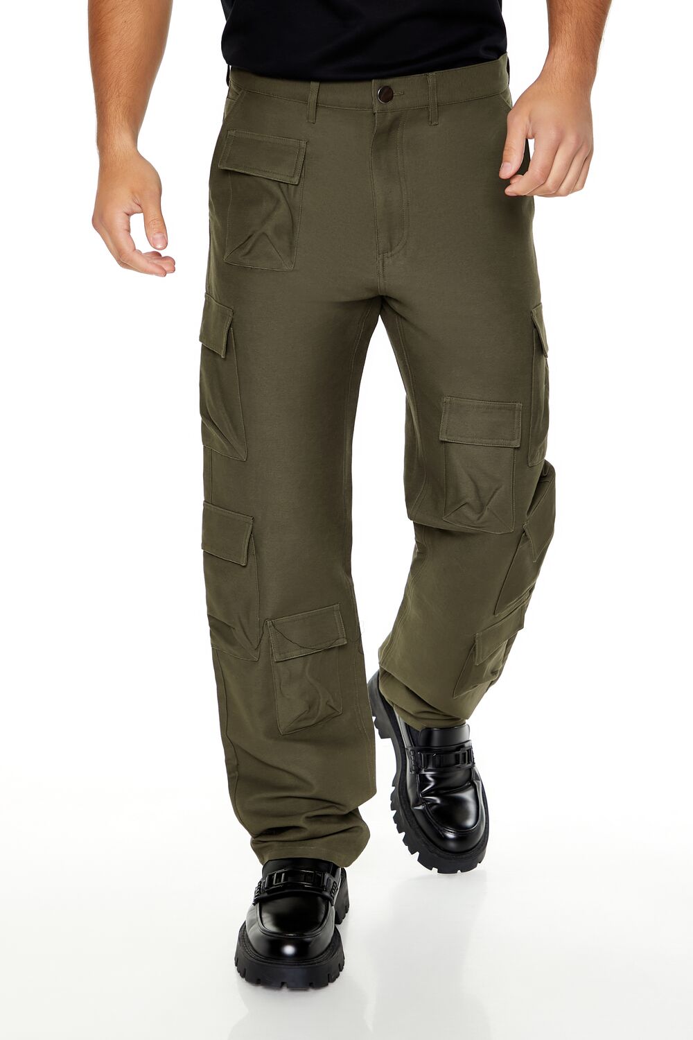 Forever 21 Straight Leg Cargo Pants