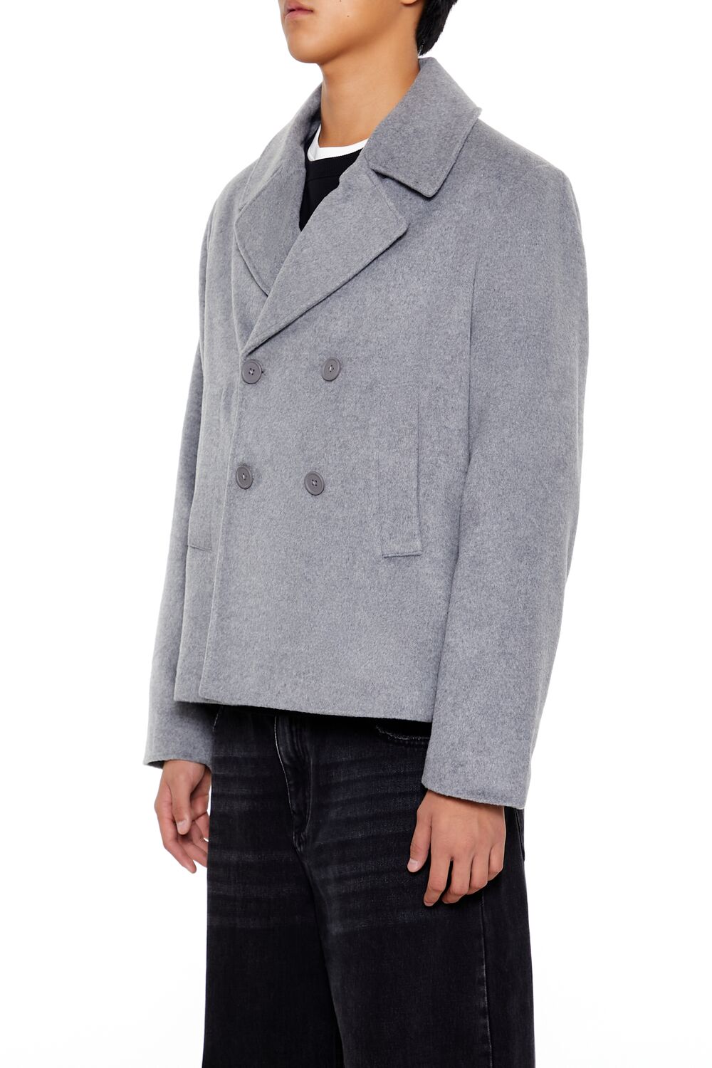Forever 21 Double-Breasted Pea Coat