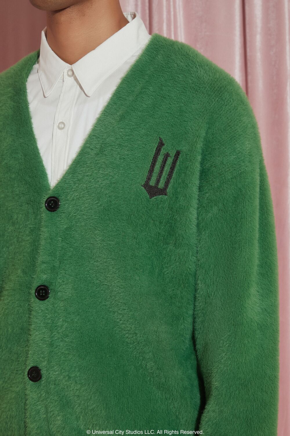 Forever 21 Fuzzy Knit V-Neck Cardigan