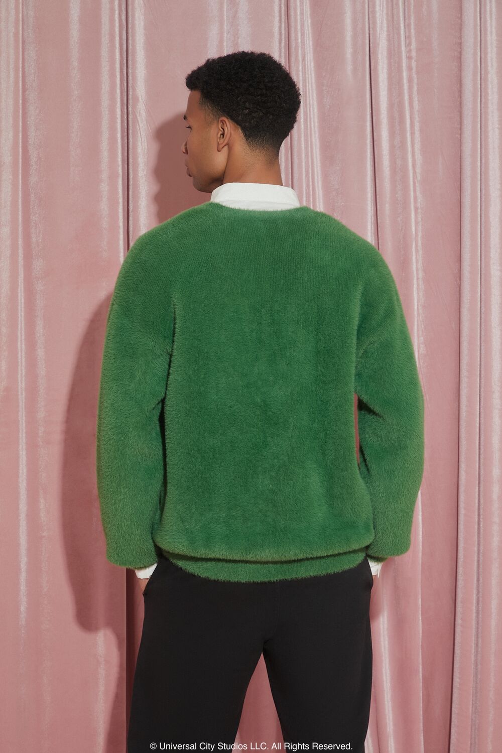 Forever 21 Fuzzy Knit V-Neck Cardigan